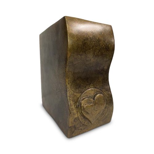 Bronze Heart Urn - 19x10x20cm - 3L