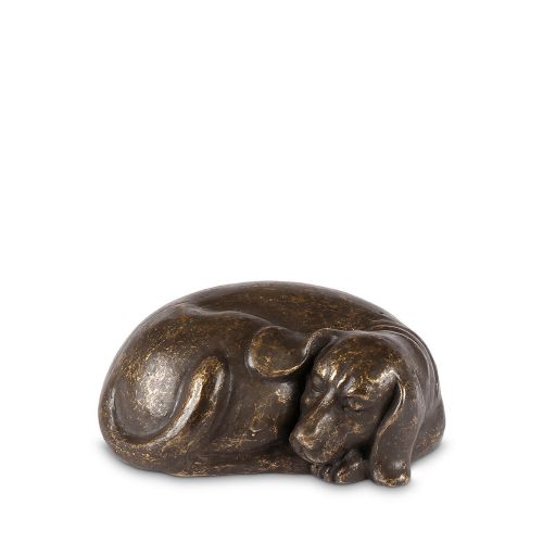 Bronze Dog Rest In Peace Urn 112x17x8cm - 0.65L