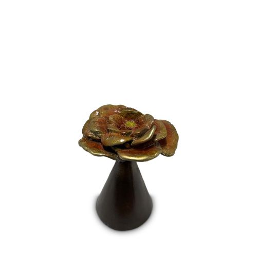 Bronze urn - mini - flower