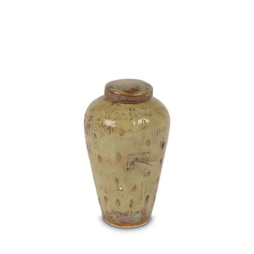 <transcy>Antico Green Ceramic Urn 200 ml</transcy>