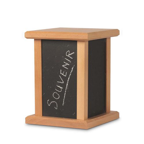 <transcy>Wooden Urn with Slate</transcy>